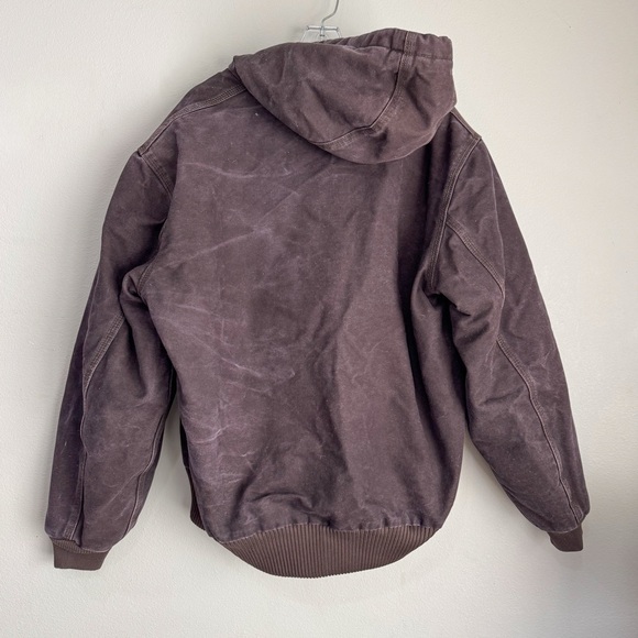 Vintage Carhartt J130 Sandstone Duck Jacket Brown Quilted Lined YKK Zip – M - Picture 8 of 12